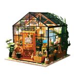 Tignapoo DIY Dollhouse Ahşap Oda Birleşt Kiti Ev Dekorasyon Minyatür Ev Modeli Kendinden yüklü Simülasyon Dollhouse