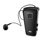 Tignapoo F980 Klipsli 4.0 Kulaklık Kablosu Geri Çekilebilir Kulaklık Stereo Müzik Kulaklıkları Titreşim Uyarısı Mikrofonlu Eller serbest Çok noktalı Bağlantı