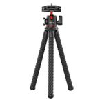 Tignapoo MT-33 Soğuk Ayakkabı Montajlı Çok Fonksiyonlu Esnek Mini Ahtapot Tripod 360 ° Dönebilen Panoramik Top Başlı Hızlı Çıkarma Plakası Maks. Akıllı Telefon Kamera Canlı Akış Vlog Video Çekimi için