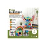 TIGOES Gökkuşağı Renkli Stitch Peluş Oyuncak - 35 cm
