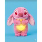 Tigoes Işıklı Nefes Alabilen Stitch Angel Peluş Oyuncak 35 cm - Yumuşak Uyku Arkadaşı - Pembe