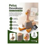 TIGOES Peluş Devekuşu Oyuncak 25 cm Yumuşak Uyku Arkadaşı Hediyelik Sevimli Figür