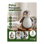 Tigoes Penguen Oyuncak Peluş 25 cm Yumuşak Dokulu Nakışlı Uyku Arkadaşı Hediyelik Sevimli Figür