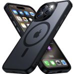 Tigowos iPhone 15 Pro için kılıf MagSafe 15FT Düşmeye Dayanıklı Sararma Önleyici Ağır Hizmet Darbeye Dayanıklı Arka Kapak iPhone 15 Pro Telefon Kılıfları 6.1 inç, Siyah
