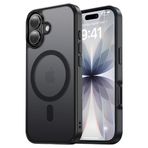 Tigowos iPhone 17 için Manyetik Kılıf MagSafe 16 FT Düşmeye Dayanıklı Mat Cilt Hissetme Arka Kapak Darbeye Dayanıklı İnce Fit iPhone 17 Telefon Kılıfları 6,3 inç, Siyah