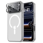 Tigowos iPhone 17 Pro için Manyetik Kılıf MagSafe Kamera Len Koruyucu*1 16FT Düşmeye Dayanıklı Mat Cilt Hissetme Arka Kapak Darbeye Dayanıklı Dar Kesim iPhone 17 Pro Telefon Kılıfı 6,3 inç, Gri