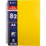 Tigra A4 250 Yaprak 8+2 Ayraçlı Okul Defteri - Sarı