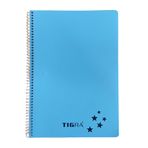 Tigra P.P Kapak 96 Yaprak A4 Kareli Td 096 Açık Mavi Spiralli Defter