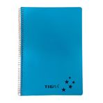 Tigra P.P Kapak 96 Yaprak A4 Kareli Td 096 Mavi Spiralli Defter