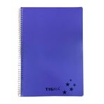 Tigra P.P Kapak 96 Yaprak A4 Kareli Td 096 Mor Spiralli Defter
