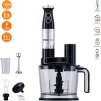Tigrecook Tıgrecook Mutfak Robotu – El Blenderı, Doğrayıcı, Rende ve Çırpıcı Seti 1800W - Stainless Steel