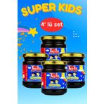 TİJDA Kilo-aldırıcı Iştah Açıcı Vitamin Katkılı Arı Ürünleri Içerikli Ballı- Pekmezli Kids Kakaolu Macunx4