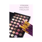 Tikatti 20'li Profesyonel Yumuşak Makyaj Fırça Seti Pembe Renk - standart