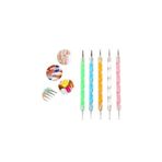 Tikatti Nail Art Tırnak Süsleme Desen Dot Kalem Seti 5'li