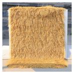 Tiki Hut ve Bahçe Dekorasyonu için Bu Yapay Thatch Çatı Kaplaması 1x11m Sahte Thatch Kapak Simüle Hasır Malzeme ile