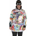 Tıklaalbeni Doksanlar Temalı Snowboard ve Kayak Montu, Outdoor Mont - 4XL