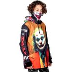 Tıklaalbeni Snowsea Joker Çocuk Kayak Montu, Özel Tasarım Snowboard Montu - 10 - 11 Yaş - Siyah