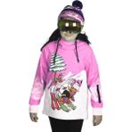 Tıklaalbeni Su Geçirmez Pembe Kız Çocuk Snowboard ve Kayak Montu - 7 - 8 Yaş