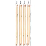 TıkTık AL Bambu Örgü Şiş Seti 7-8-9-10 mm No 4 Doğal Malzeme ile Örgü Keyfi