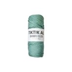 TıkTık AL Mint Yeşili Makrome Polyester Hobi Ipi Gri 100gr