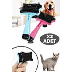 Tilbe Home 2li Kedi Tarağı Tuşlu Evcil Hayvan Kedi Köpek Tüy Toplayıcı Fırça Tarak Kaşıma Tımar Etme Tarağı
