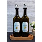 Tilbe Home Ahşap Standlı 2'li 750 ml Yağlık Yağdanlık Seti