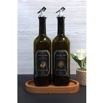 Tilbe Home Amber 2'li 750 ml Zeytinyağı Sıvıyağ Şişesi