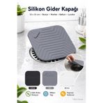Tilbe Home Kötü Koku Önleyici Gider Kapağı Silikon Kaymaz Mat Banyo Mutfak Balkon Lavabo Koku Önleyici Tıpası