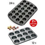 Tilbe Home Mini Muffin Kalıbı 24'lü + Büyük Cupcake Kek Kapsülü Fırın Kalıbı 12'li