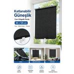 Tilbe Home Oto Katlanır Stor Güneşlik Ön Arka Cam Balkon Kapısı Pencere PVC Gölgelik Güneş Koruyucu Perde