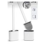 Tilbe Home Silikon Banyo Tuvalet Klozet Fırçası ve Tutucu Set