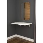 Tilia Design Duvara Monte Katlanır Makyaj Masası - Beyaz