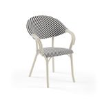 Tilia Flash-N Polipropilen Kollu Sandalye Bej İskelet - Bahçe, Balkon, Teras, Havuz Kenarı, İç ve Dış Mekan, Kafe, Restoran İçin, İstiflenebilir, UV Korumalı, Her Hava Koşuluna Dayanıklı