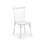 Tilia Gozo Polipropilen Sandalye - Bahçe, Balkon, Teras, Havuz Kenarı, Dış Mekan, Kafe, Restoran İçin, İstiflenebilir, Süt Beyaz