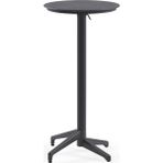 Tilia Moon Polipropilen Katlanır Bar Masası Ø60 cm Antrasit - Bahçe, Balkon, Kafe, Restoran, Dış Mekan İçin