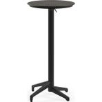 Tilia Moon Polipropilen Katlanır Bar Masası Ø60 cm Siyah - Bahçe, Balkon, Kafe, Restoran, Dış Mekan İçin