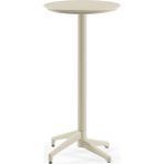 Tilia Moon Sabit Bar Masası Ø60 cm Bej - Bahçe, Balkon, Kafe, Restoran, Dış Mekan Için
