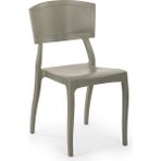 Tilia Orient Polipropilen Sandalye Çimento Gri - Bahçe, Balkon, Dış Mekan, Kafe, Restoran İçin
