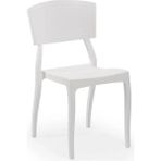 Tilia Orient Polipropilen Sandalye Süt Beyaz - Bahçe, Balkon, Dış Mekan, Kafe, Restoran İçin