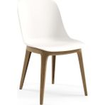 Tilia Shell-Wp Polipropilen Sandalye Süt Beyaz - Bahçe, Balkon, Dış Mekan, Kafe, Restoran Için