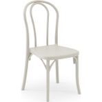 Tilia Sozo Polipropilen Sandalye Bej - Bahçe, Balkon, Dış Mekan, Kafe, Restoran Için