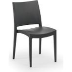Tilia Specto Polipropilen Sandalye Antrasit - Bahçe, Balkon, Dış Mekan, Kafe, Restoran İçin
