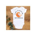 Tilki Anne Bebek Organik Baskılı Çıtçıtlı Body 2779-LMNN, 9 Ay
