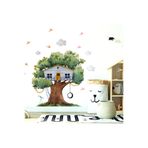 Tilki Dünyası Ağaç Ev Çocuk Odası Duvar Sticker