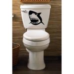 Tilki Dünyası Köpek Balığı Klozet ve Banyo Sticker SHARP00001