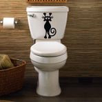 Tilki Dünyası Munzur Kedi Klozet Kapağı ve Banyo Sticker