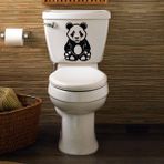 Tilki Dünyası Panda Klozet Kapağı ve Banyo Sticker