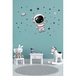 Tilki Dünyası Sevimli Astronot Uzayda Çocuk Odası Duvar Sticker