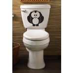 Tilki Dünyası Sevimli Baykuş Klozet Kapağı ve Banyo Sticker