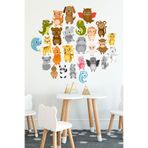 Tilki Dünyası Sevimli Hayvanlar Çocuk Odası Duvar Stickerı